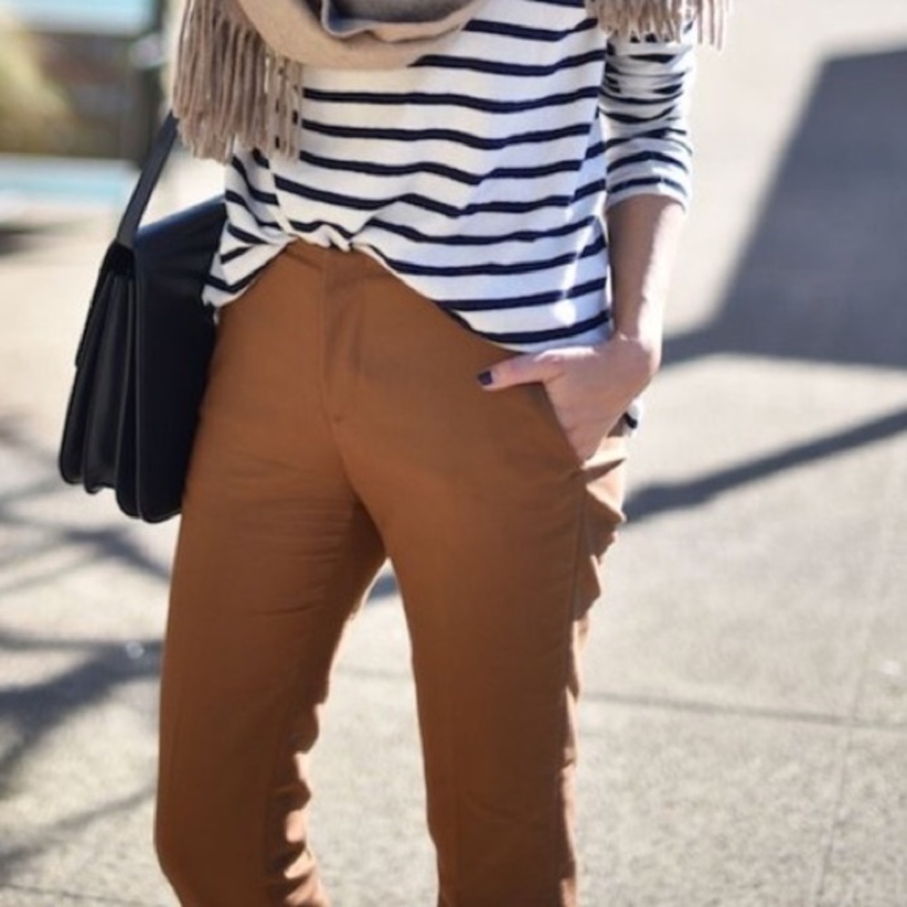 H&M Skinny Fit Trouser Pant in Camel