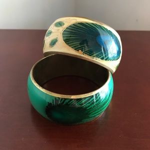 Peacock bracelets