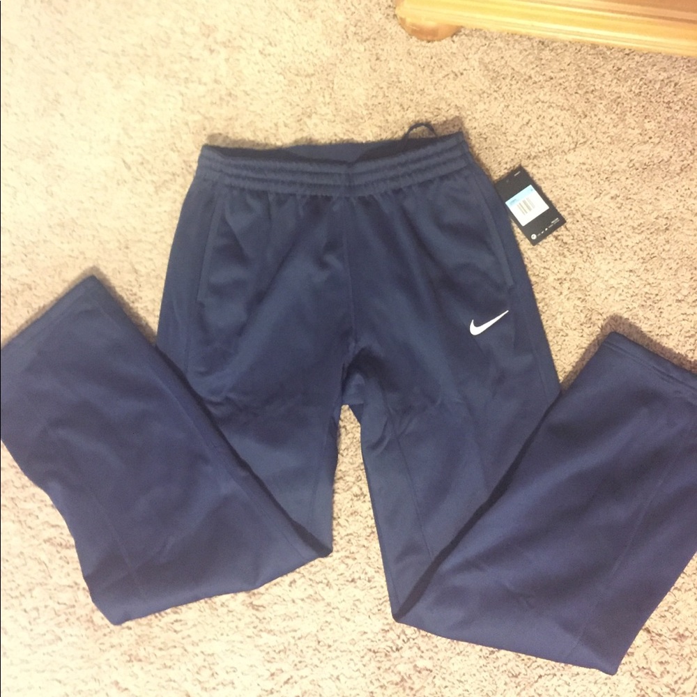 Navy blue Nike training pants