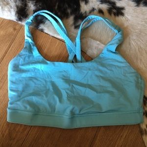 Lulu Lemon Sports Light Blue Bra