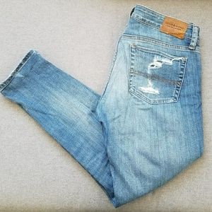 Denim & Supply Distressed Cropped Jeans