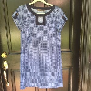 Casual day dress with preppy print