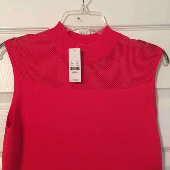 NWT, Vibrant coral sleeveless dress. - Picture 2 of 3