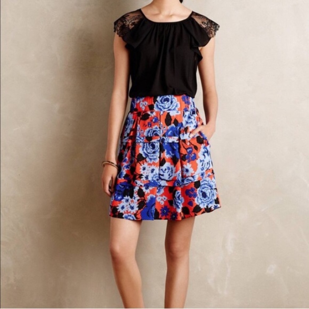 HD in Paris floral skirt from Anthropologie.