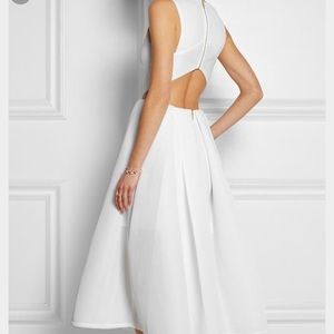 DKNY scuba mesh midi dress