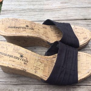 Black Wedge  open toe