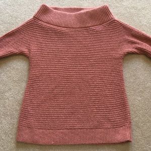 Pink off the shoulder sweater