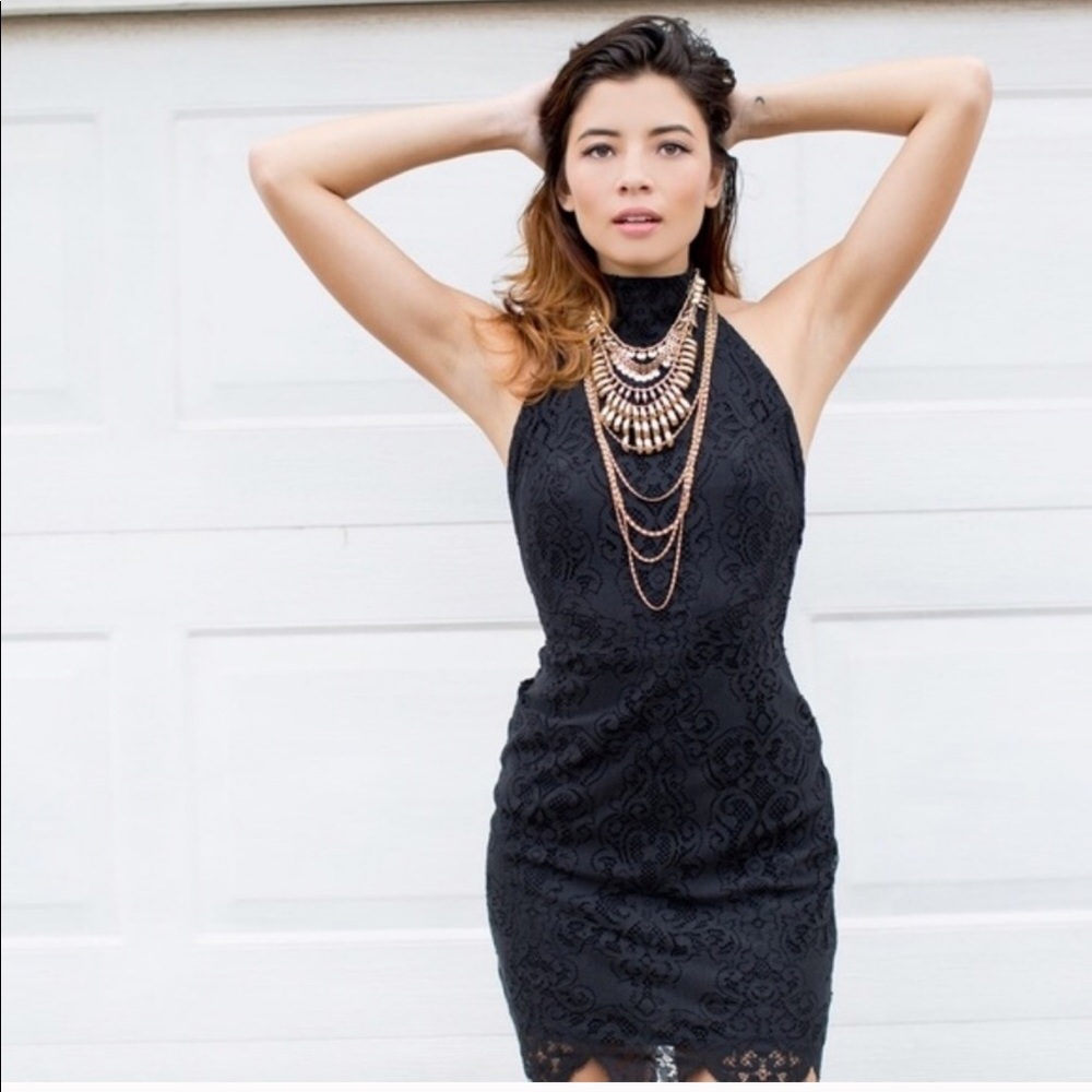 For Love and Lemons 'Take a Holiday Mini Dress'