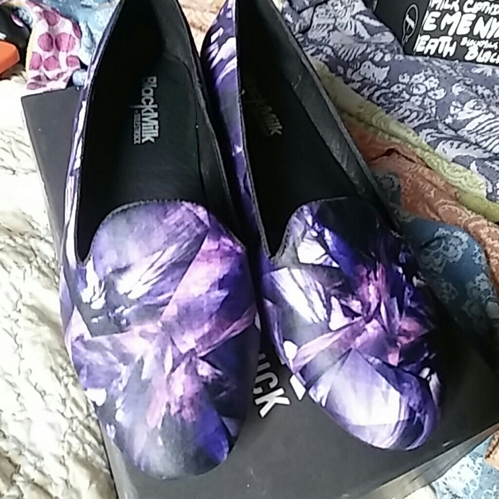 Black Milk x Solestruck Purple Crystal Cams Sz 10