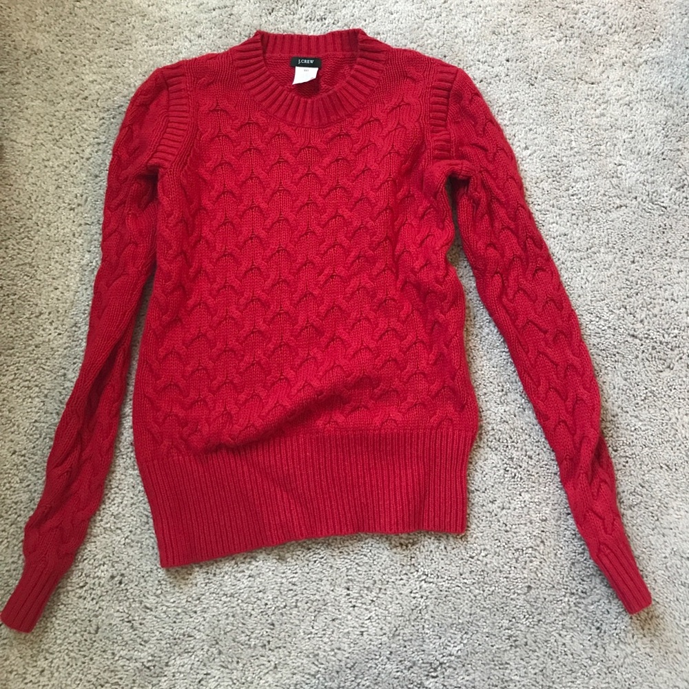 Jcrew red sweater