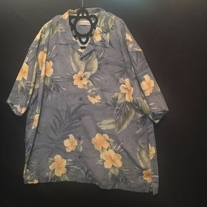 Mens Tommy Bahama XXL 100% Silk Button Up Hawaiian