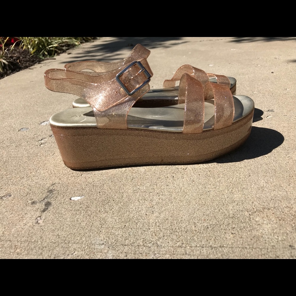Aldo platform jelly sandals