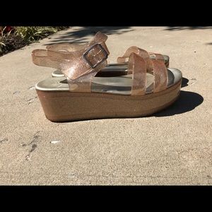 Aldo platform jelly sandals
