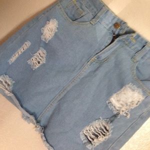 jean skirt