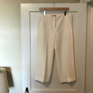 Express White Cropped Pants