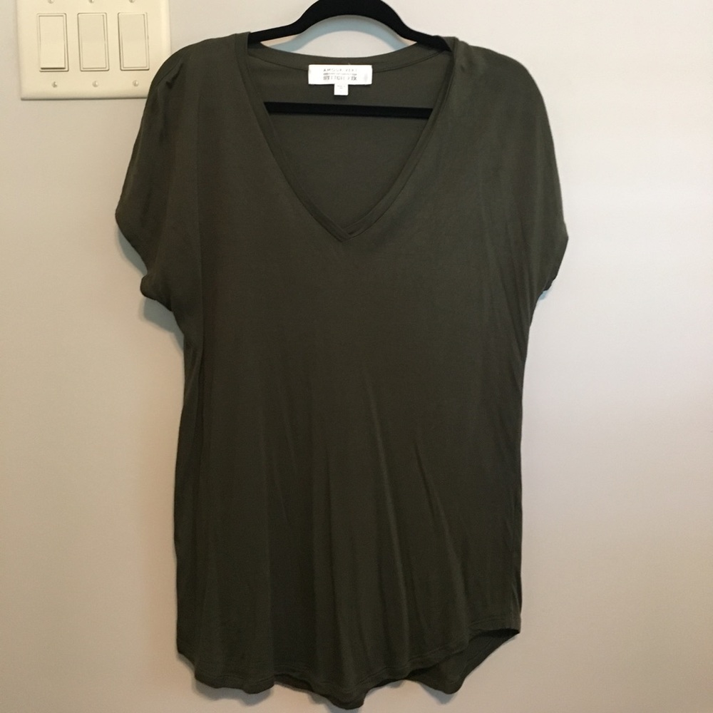 Amour Vert modal/spandex v-neck tee