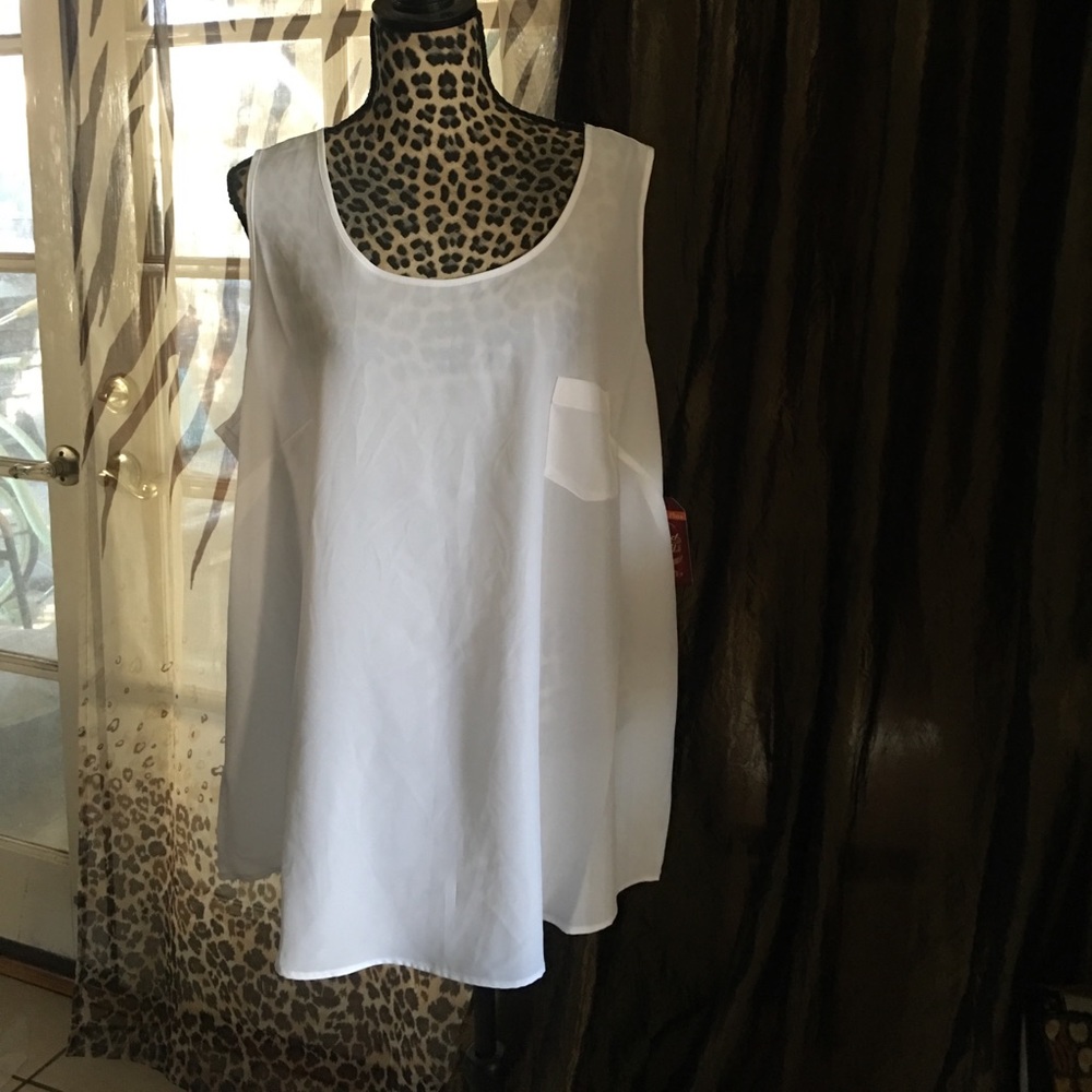 Beautiful white woven tank