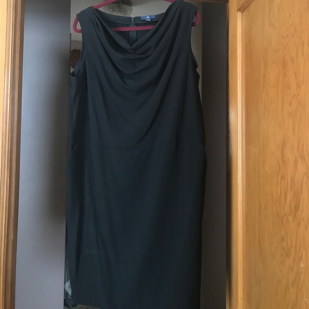 GAP Cowl Neck Black Dress