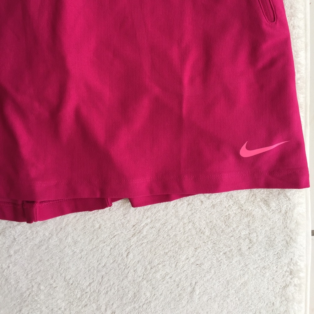 Nike Berry Pink Knit Skirt Skort - Attached Shorts - Picture 3 of 6