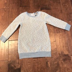 Gap girls dress. Size 4-5. Cream with grey