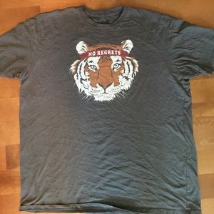 90's vintage "no regrets" tiger tee