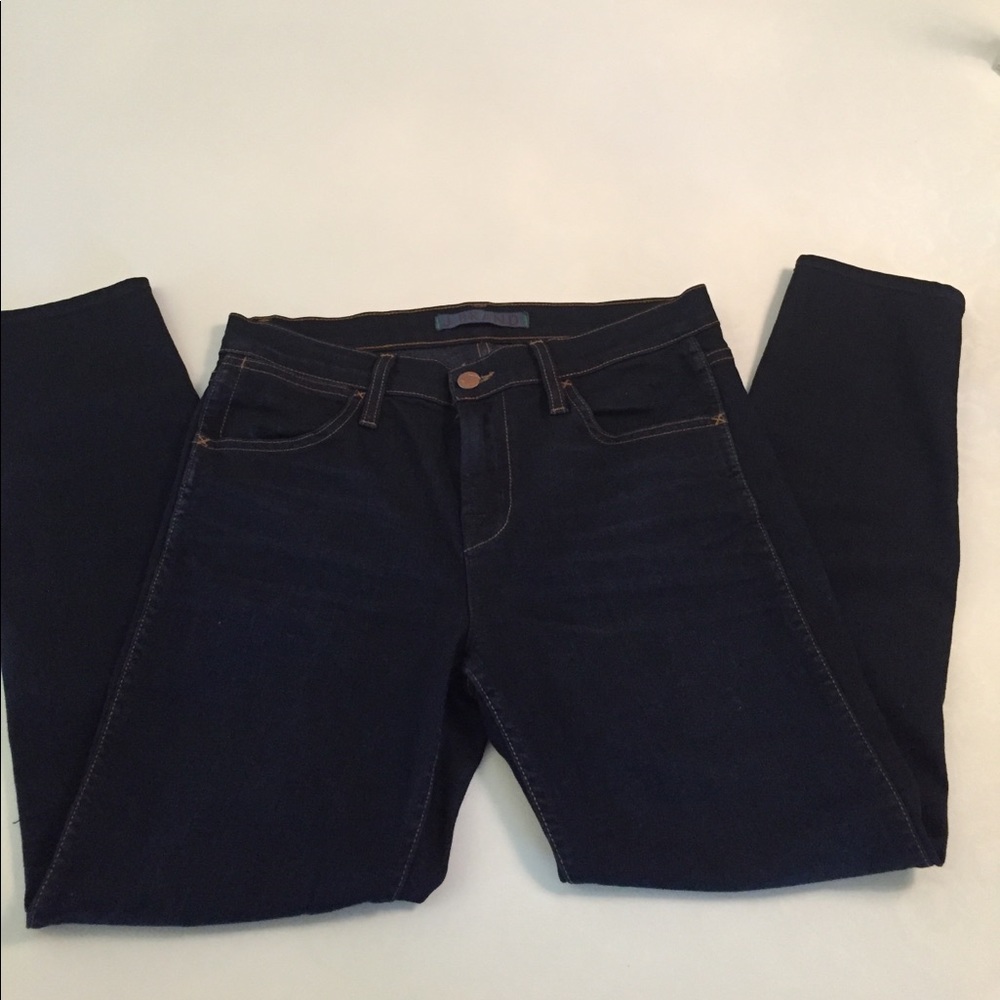 J BRAND mid rise crop capri in ignite