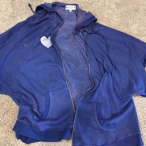 Wild fox hooded poncho