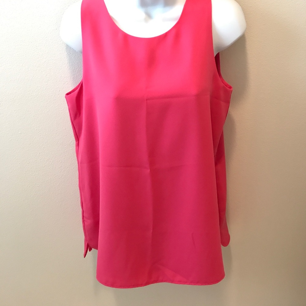 Loft hot pink tank top