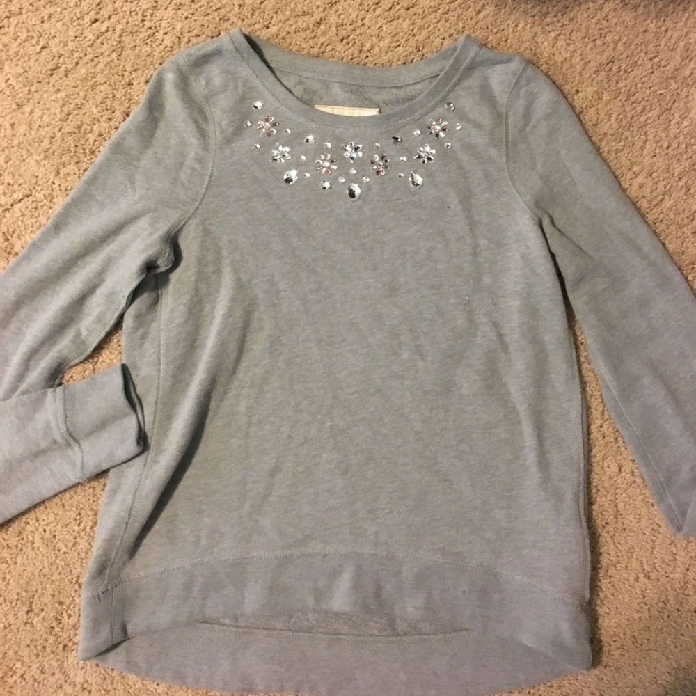 Hollister crew neck sequin sweater