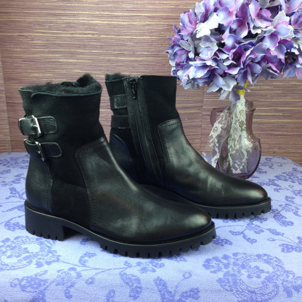 NWT Napoleoni Italian Leather & Suede Boots