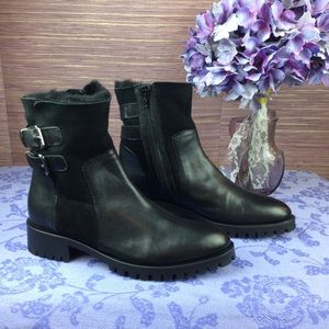 NWT Napoleoni Italian Leather & Suede Boots