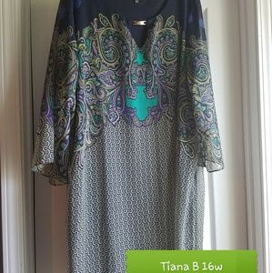 Tiana B shift dress, 16w