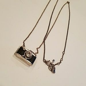 Fossil Camera necklace