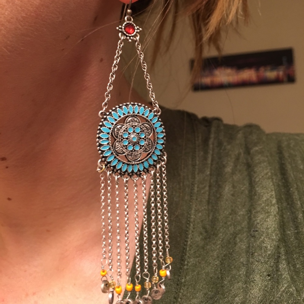 Dream catcher earrings!