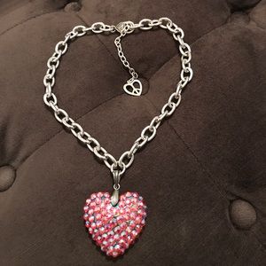 Swarovski Crystal Glass Heart Necklace
