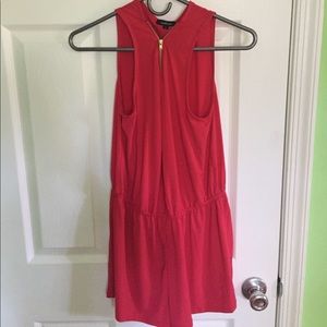 Never worn red romper.