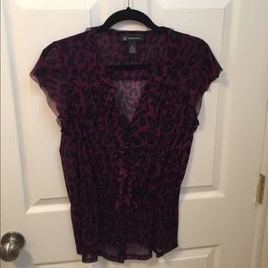 INC Leopard top