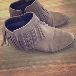 Fringe booties, size 9