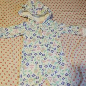 Winter fleece suit for baby girl