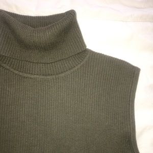 Olive green turtle neck tank
