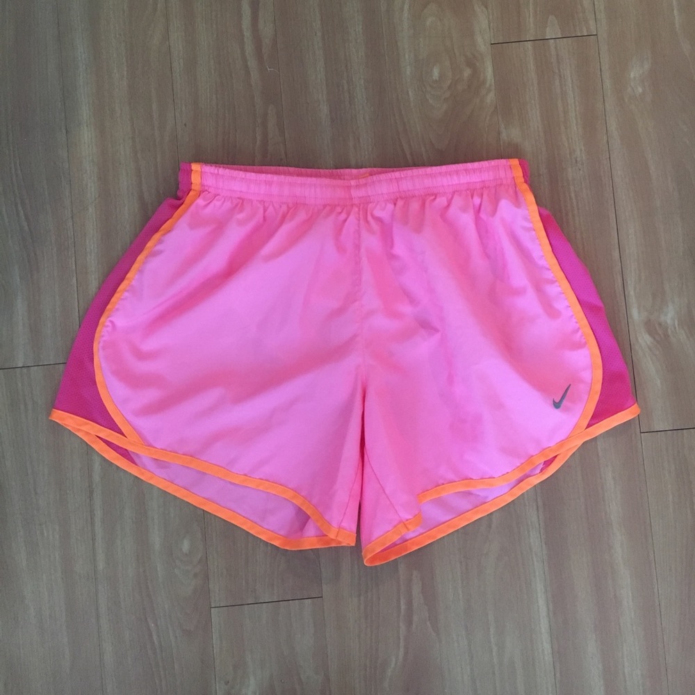 Pink and Orange Nike Shorts