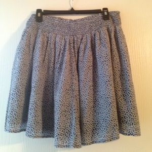 Smocked waist circle skirt for woman