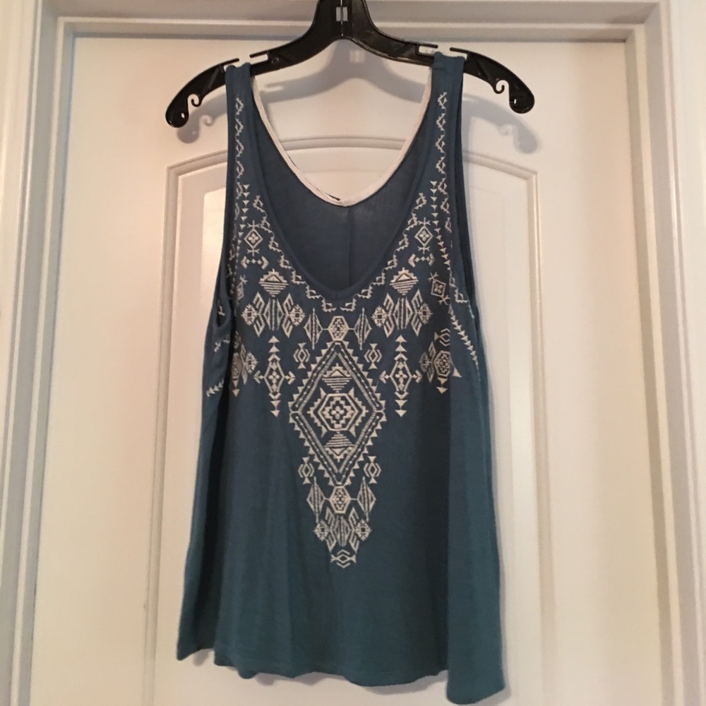 Aztec design tank top