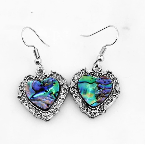 Hearts of Shell Vintage Silver Beach Boho 3 Pc Set - Picture 6 of 8