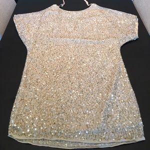 Aidan Mattox - gold sequin dress size 6