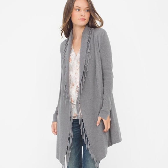 White House Black Market Sweaters - WHBM Fringe Sweater