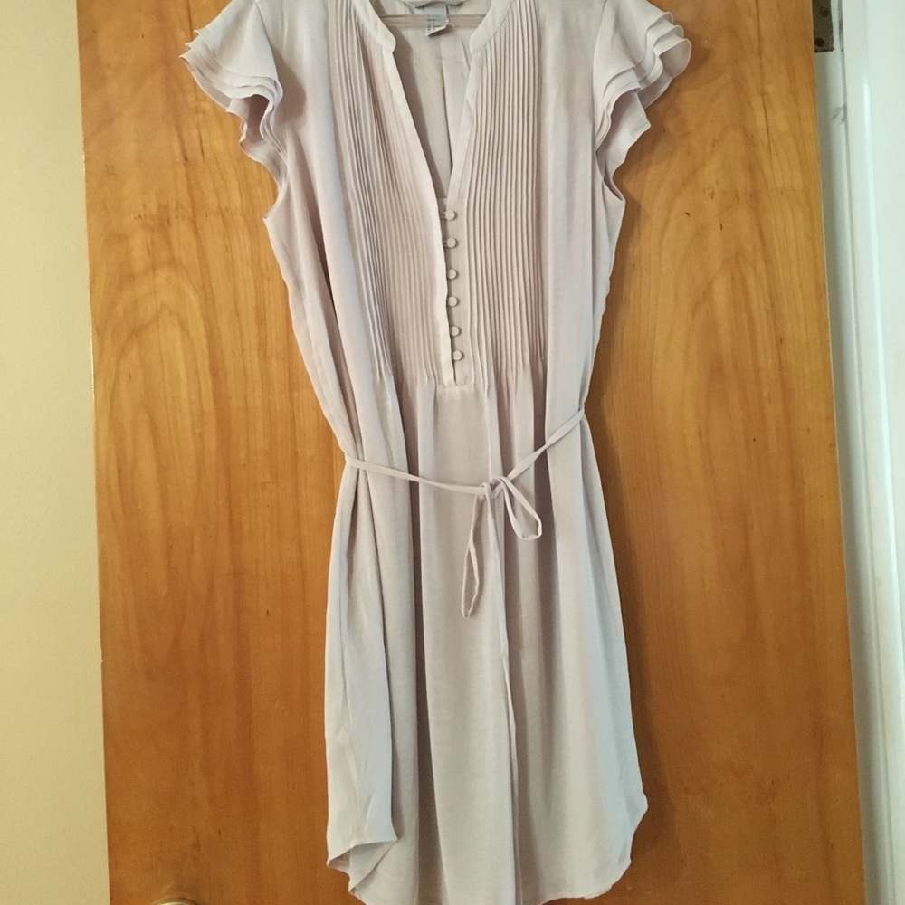 H&M Taupe Cap Sleeve Dress