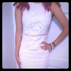White lace dress