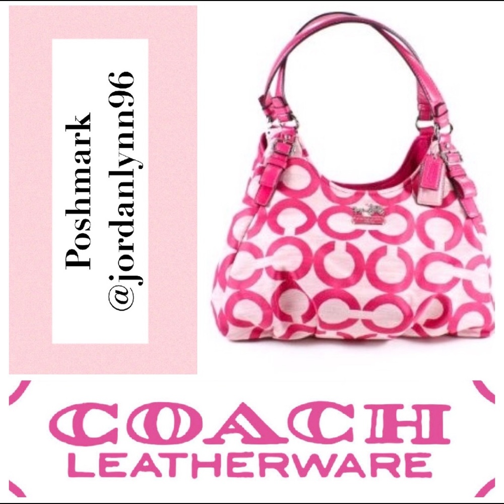 COACH Auth Op Art Madison Shoulder Bag