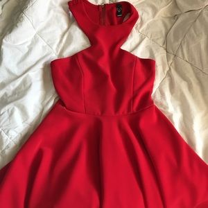 red dress